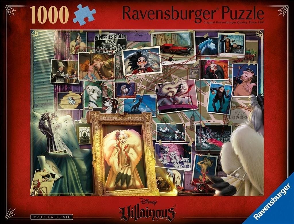 Ravensburger Puzzle 1000 Villainous. Cruella de Mon