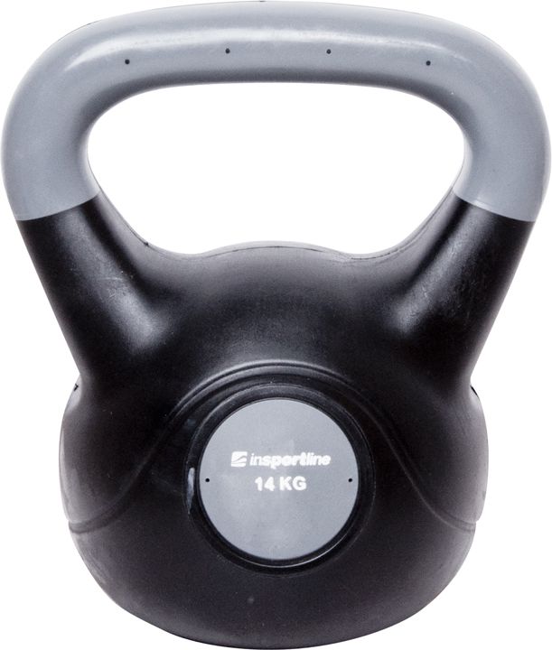 Kettlebell inSPORTline Dark bitumiczny 14 kg