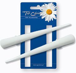 Top Choice White Spinki "dzioby" rozm.L 2szt 25105