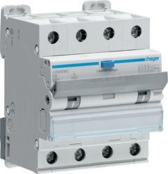 Hager Wyłącznik różnicowonadprądowy 4P B 6A 0,03A Typ A 6kA RCBO (ADM406C)