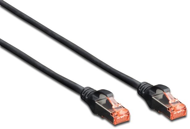 Digitus Patchcord CAT6, S-FTP, 1m, czarny, 10 sztuk (DK-1644-010-BL-10)