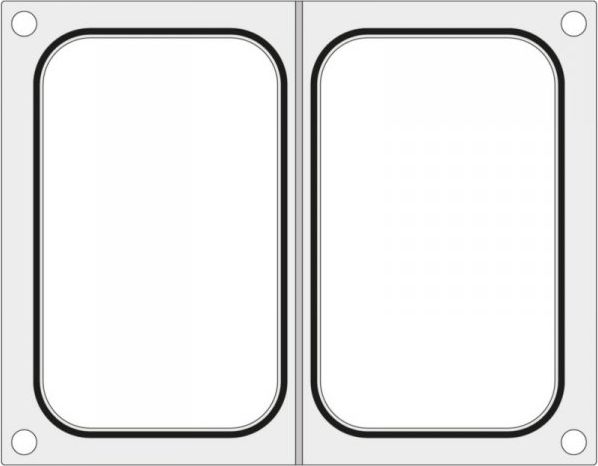 Hendi Matryca forma do zgrzewarki Hendi na dwie tacki pojemniki 178x113 mm - Hendi 805589