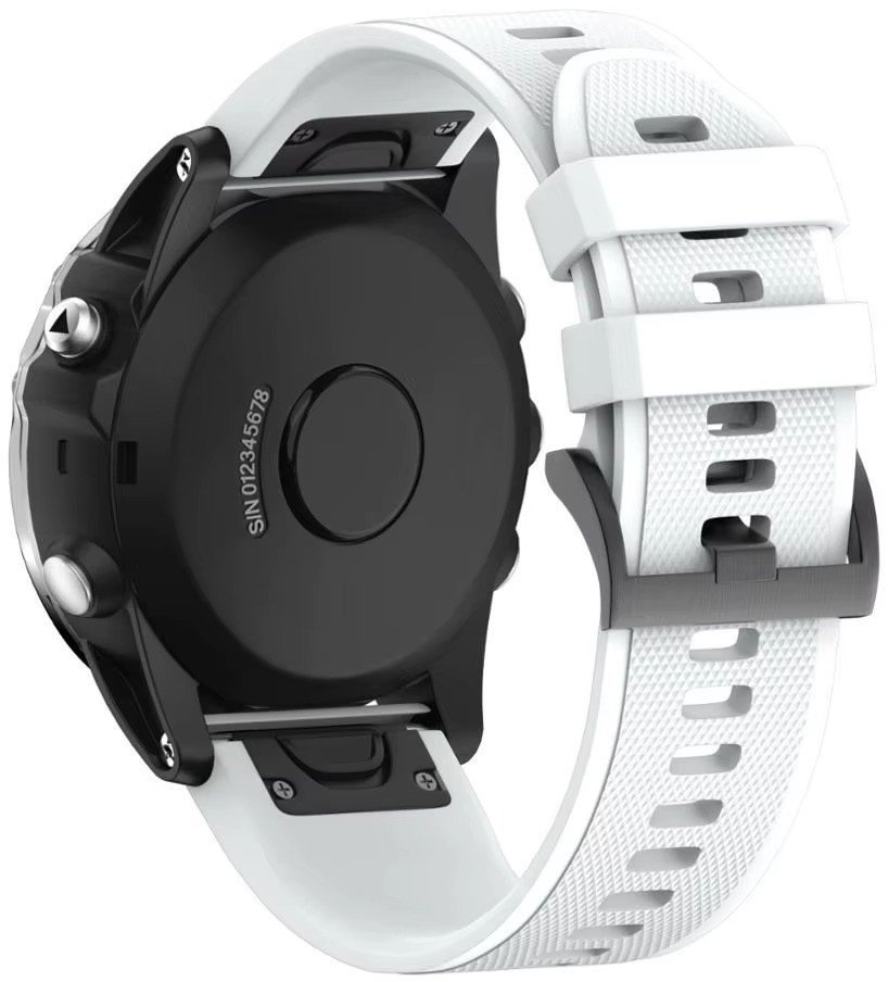 PASEK DO GARMIN FENIX 5 / 6 / 7 / 8 47MM I GARMIN INSTINCT / EPIX 22MM BIAŁY