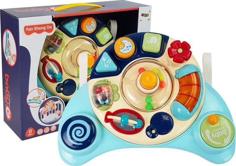 Lean Sport Interaktywny Panel Zabawka dla Niemowląt Muzyka Odgłosy Zwierząt Niebieska (8498)