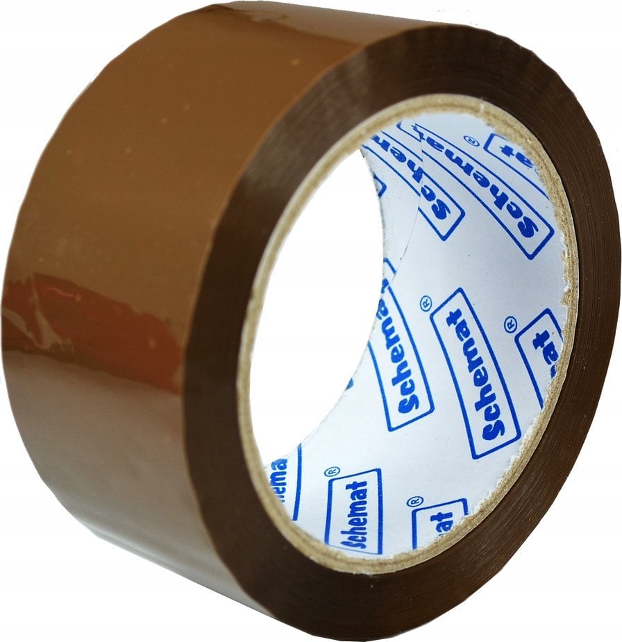 SCHEMAT Taśma klejąca 48mmx91,4m brązowa (6szt)