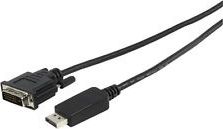 Kabel Fujitsu DisplayPort - DVI-D 0.4m czarny (S26391-F6055-L270)