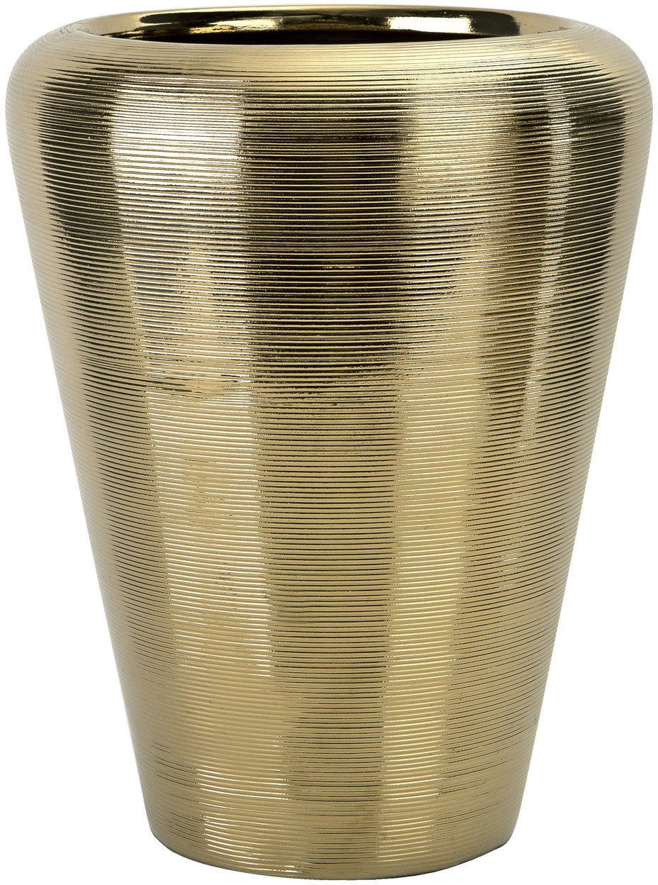 Wazon ceramiczny 34 cm w kolorze złota 441565
