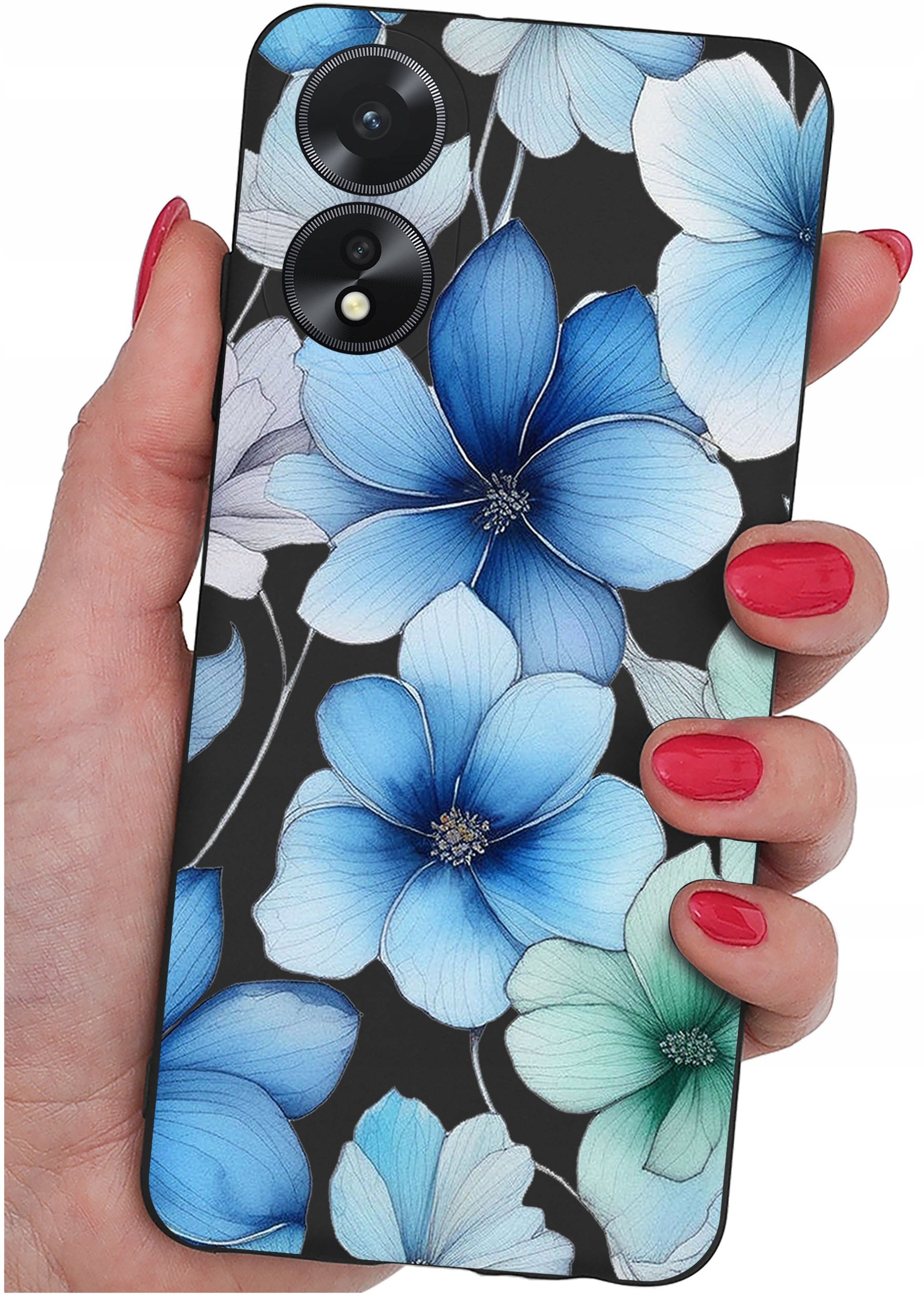 ETUI do Oppo A38 4G WZORY |SILIKONOWE MATT CASE + SZKŁO 9H