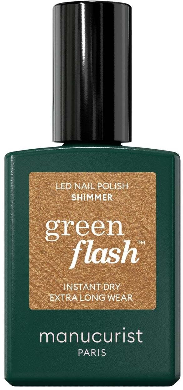 MANUCURIST_Green Flash Led Gel Nail Lacquer lakier do paznokci Shimmer 15ml