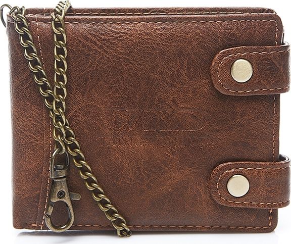 Wild Things Only Portfel męski z łańcuchem koniakowy Wild R77