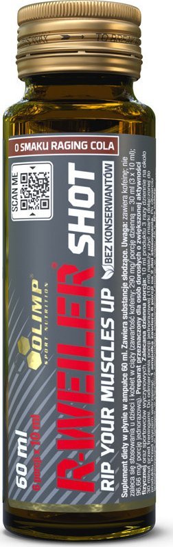 Olimp R-Weiler Shot Szklana Ampułka 60ml Cola