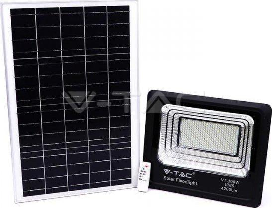 Naświetlacz V-TAC Projektor LED Solarny V-TAC 50W IP65 VT-300W 4000K 4200lm