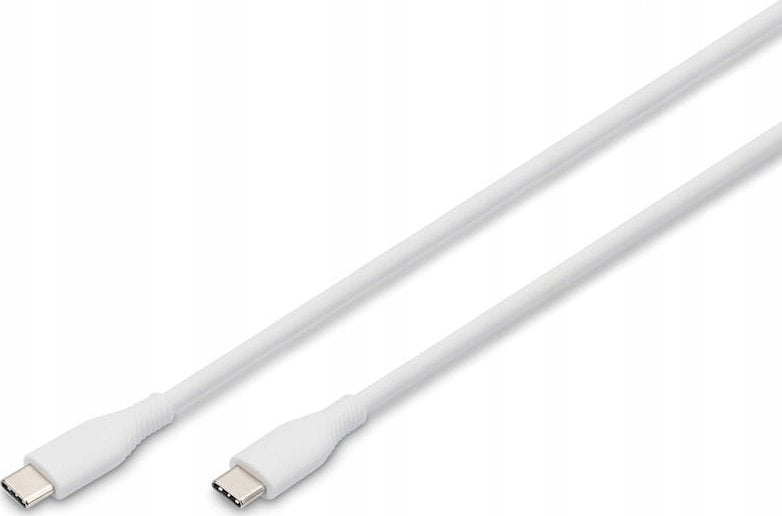 Kabel USB Digitus USB-C - USB-C 0.5 m Biały (AK-300341-005-W)