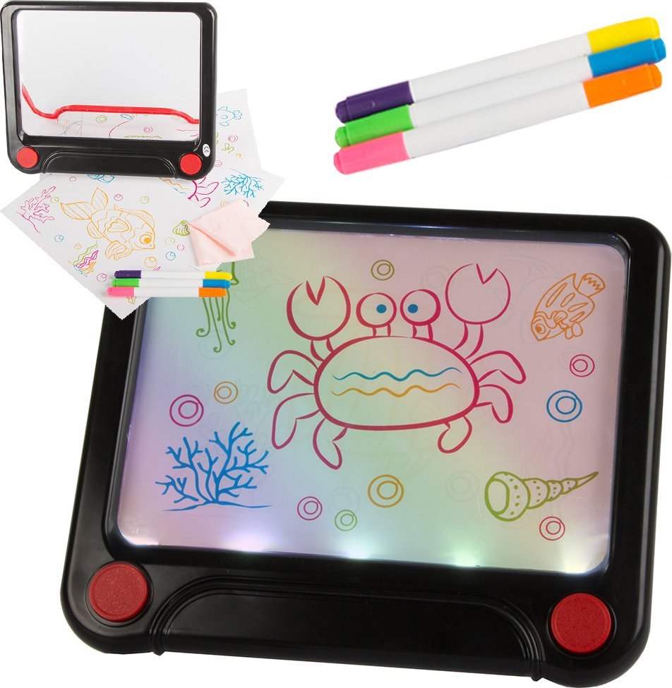 Verk Tablet graficzny do rysowania znikopis led neon Tablet graficzny do rysowania znikopis led neon