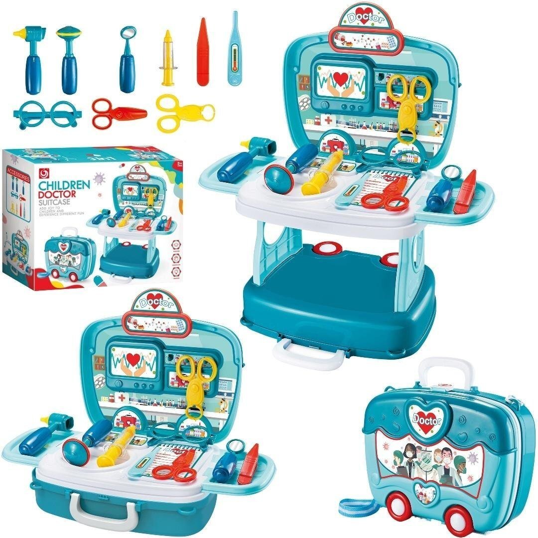 Zestaw lekarski stolik w walizce