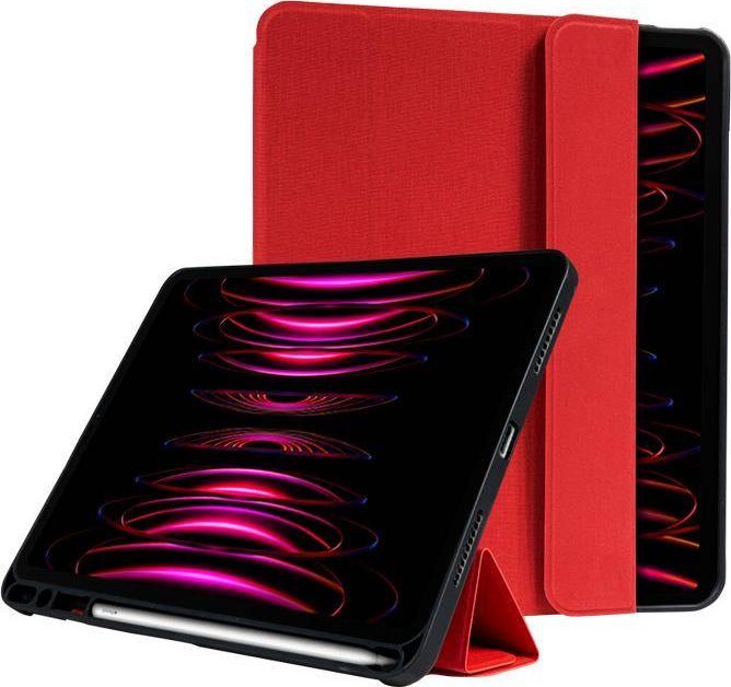 Etui na tablet Crong Crong FlexFolio Etui iPad Pro 11 (2022-2021) / iPad Air 10.9 (5-4 gen.) z funkcją Apple Pencil (czerwony)