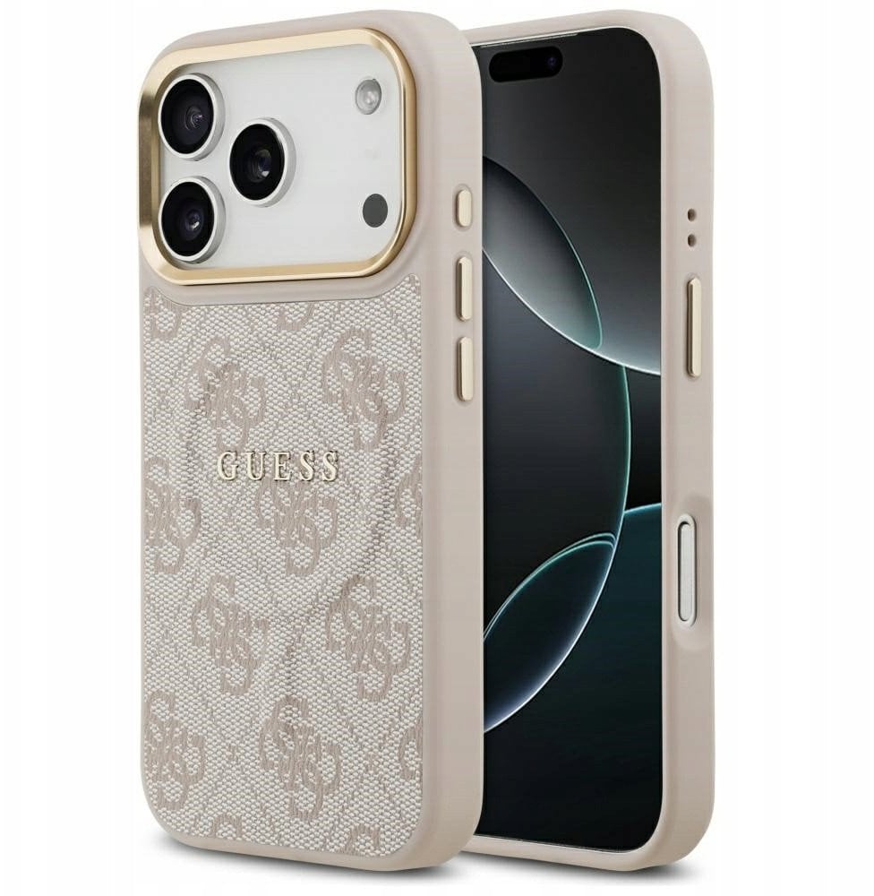 Case Guess 4G PU Classic Logo MagSafe for iPhone 17 Pro pink