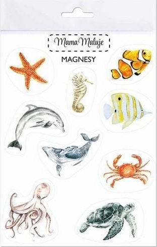 Mama Maluje Magnesy Zwierzęta mórz i oceanów