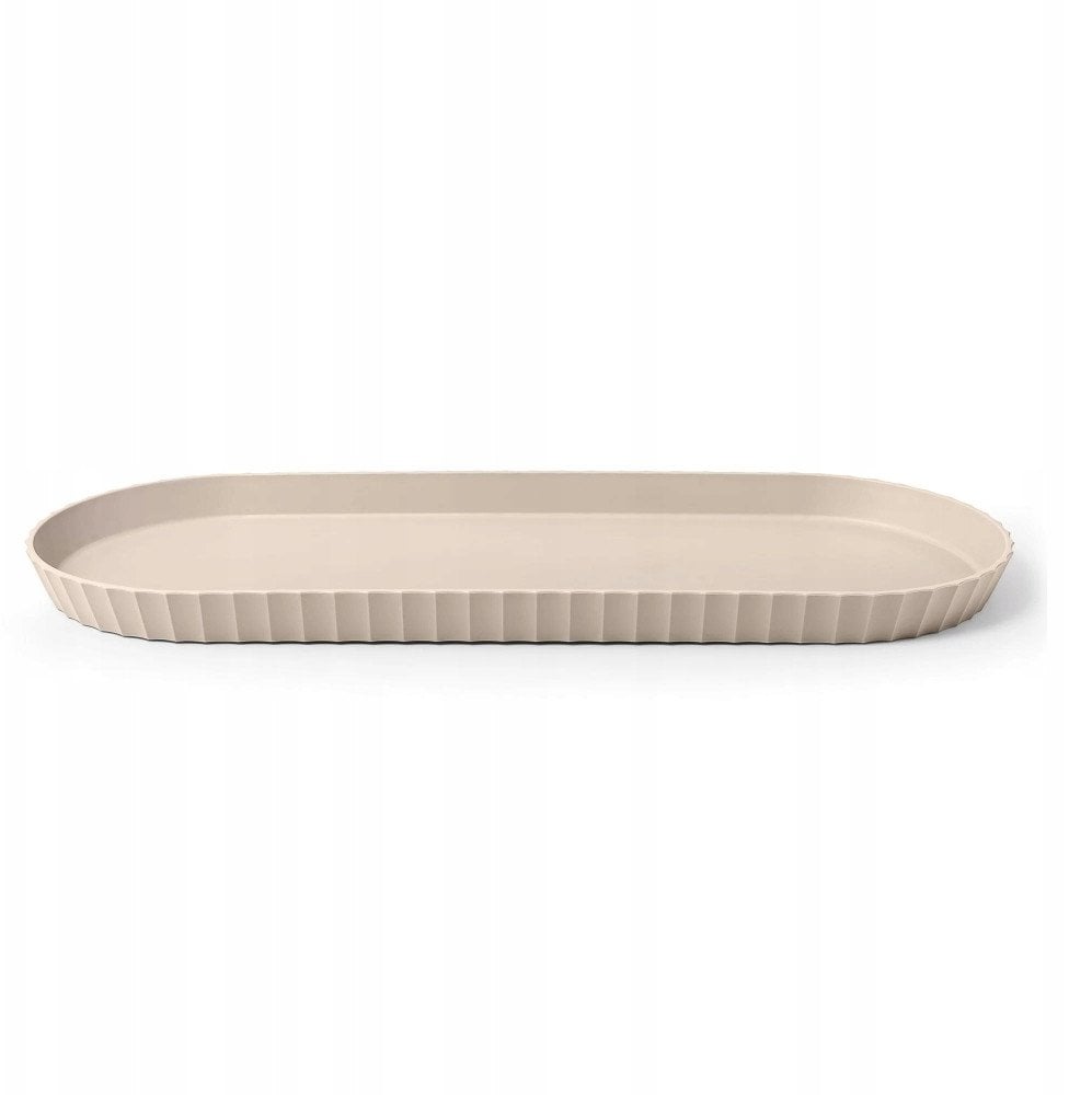 MINERVA Półmisek owalny 51x20,5 cm szaro-beżowa