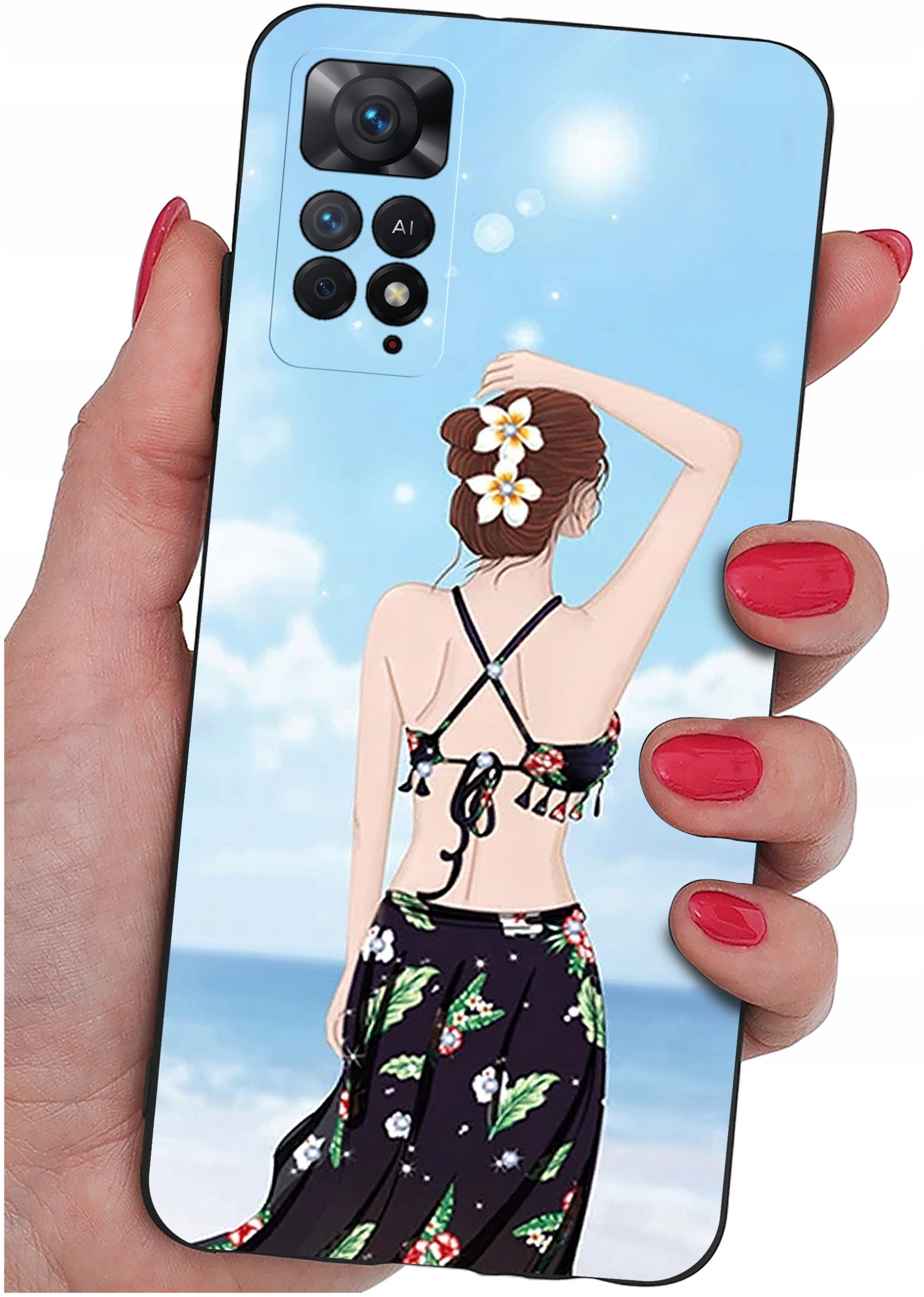 ETUI do Xiaomi Redmi Note 11 Pro | WZORY | SILIKONOWE MATT CASE + SZKŁO 9H