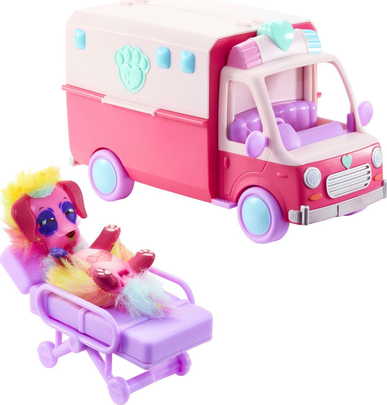 Moose Toys Little Rescue Scruff-a-luvs Ambulance Playset