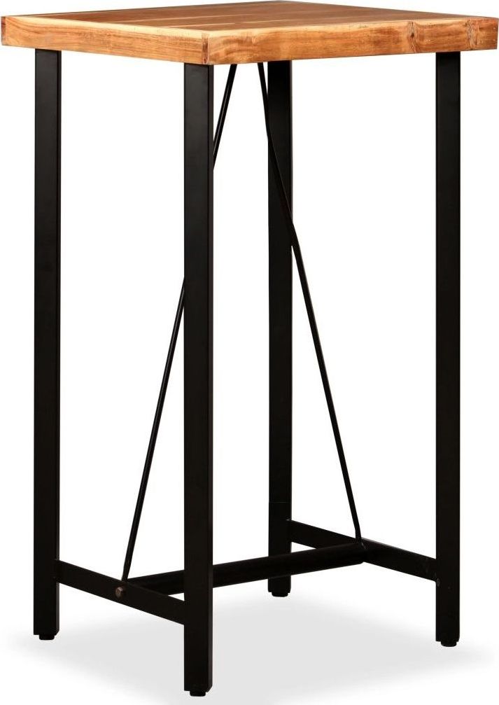 Elior Brązowy industrialny stolik barowy Chris 2X