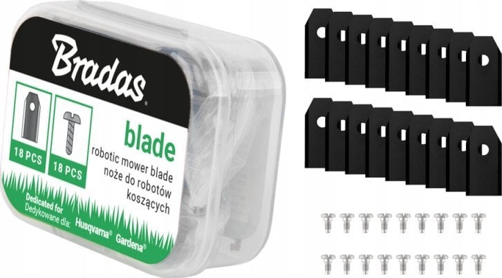HUSQVARNA/GARDENA ROBOT MOWING BLADES 18 pcs. TITAN BLACK