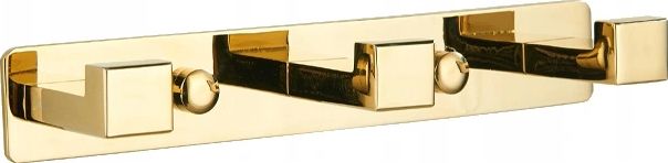 Mexen Uchwyt 3-hakowy złoty