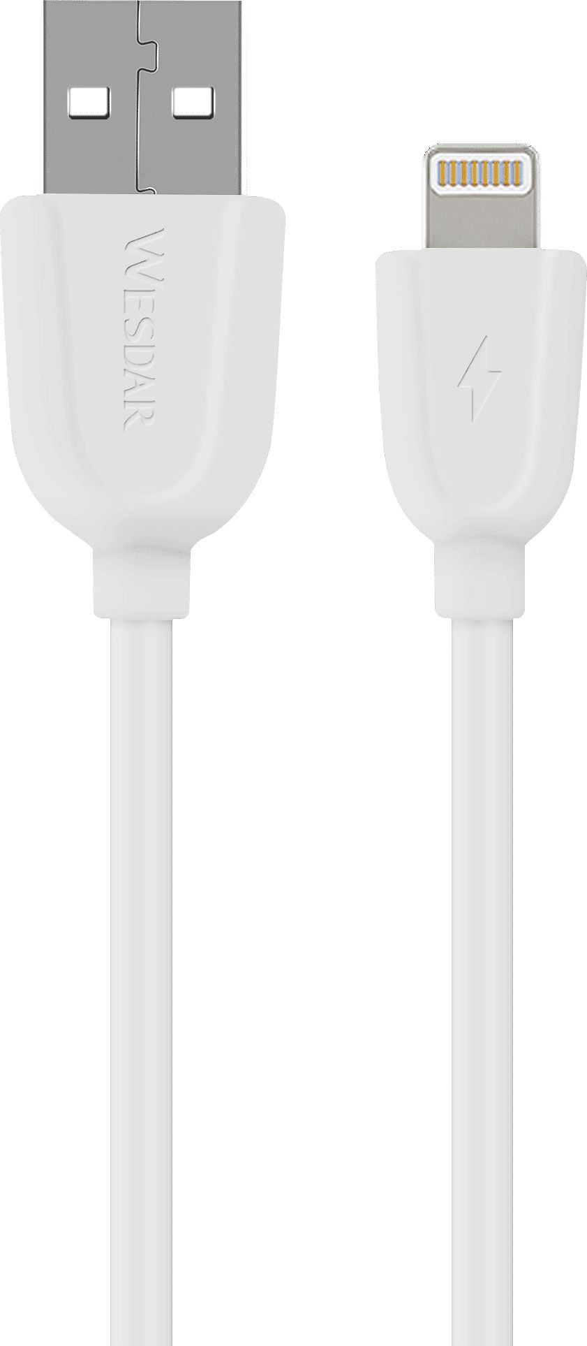 Kabel USB Mobilari USB-A - Lightning Biały (M555033WE)