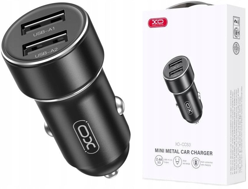 XO CC53 Automasinas ladetajs 2xUSB 12W