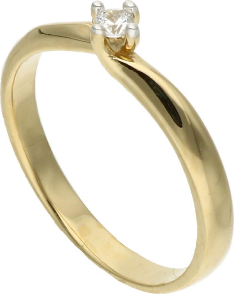 Rosanto Złoty pierścionek zaręczynowy z cyrkonią roz. 13585 14k