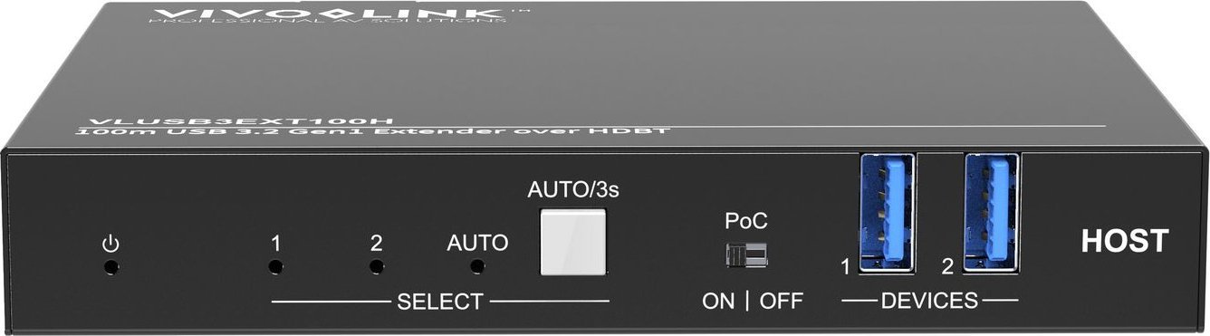 Przełącznik VivoLink Vivolink VLUSB3EXT100H przedłużacz KVM