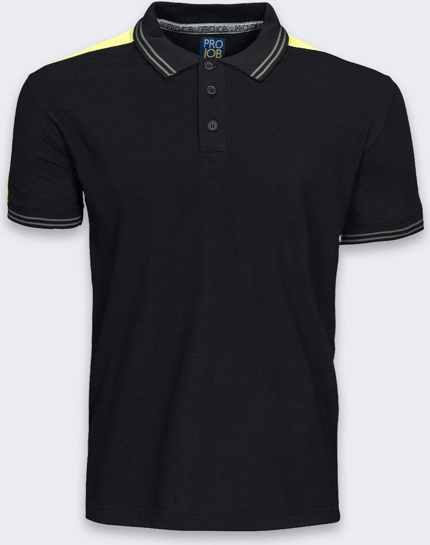 Projob Koszulka Polo Projob 2018 Pique BlackYellow