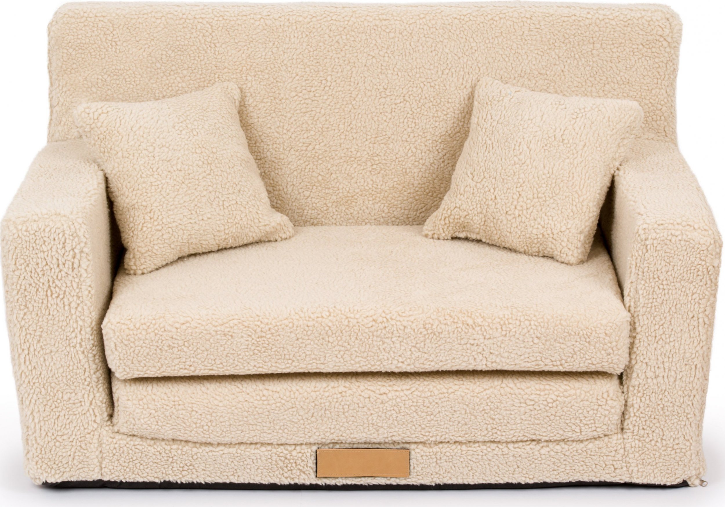 Blomster Rozkładana sofa piankowa dziecięca - baranek ciemny