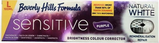 BEVERLY HILLS_Formula Natural White Sensitive pasta wybielająca 100ml