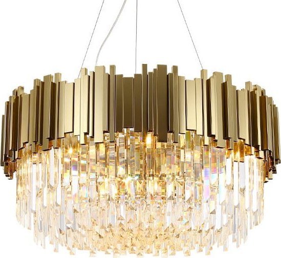 Lampa wisząca Copel Wisząca lampa salonowa CGPIPORGCRYST45 crystals mosiądz