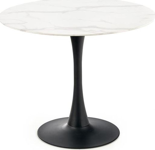 Halmar Stół AMBROSIO 90x90 biały marmur