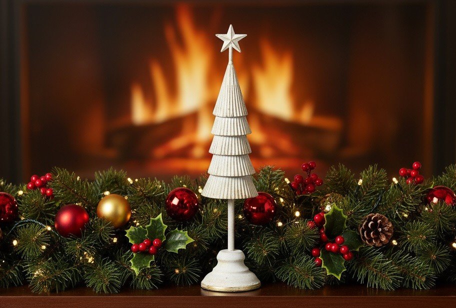 Figurka świąteczna Choinka metalowa 47,5 cm RF0054