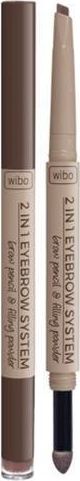Wibo WIBO_2in1 Eyebrow System kredka i gąbka do brwi 1