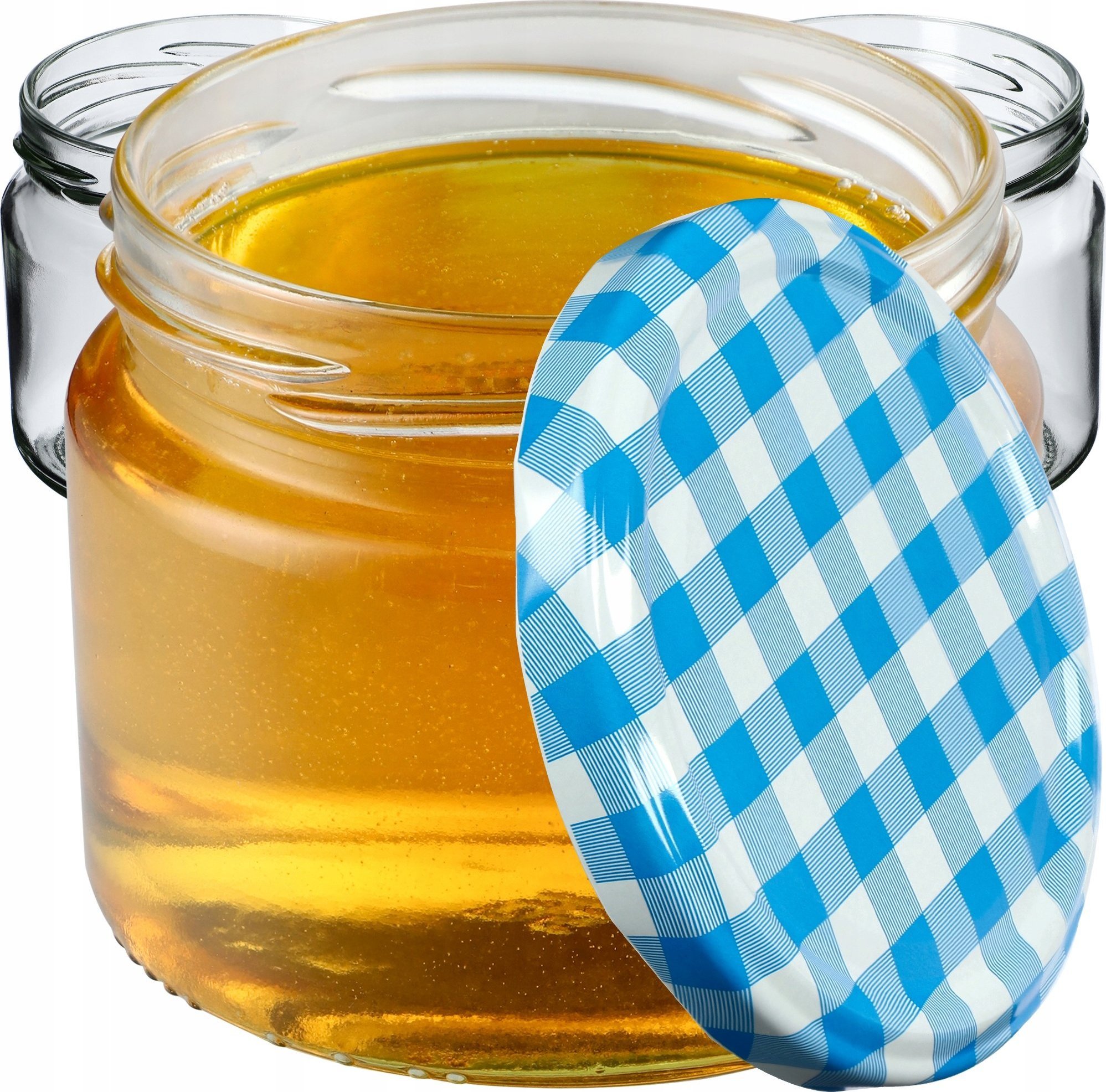 Kadax 100x Słoik Szklany 330 ml Dżem Miód Wieczko fi82