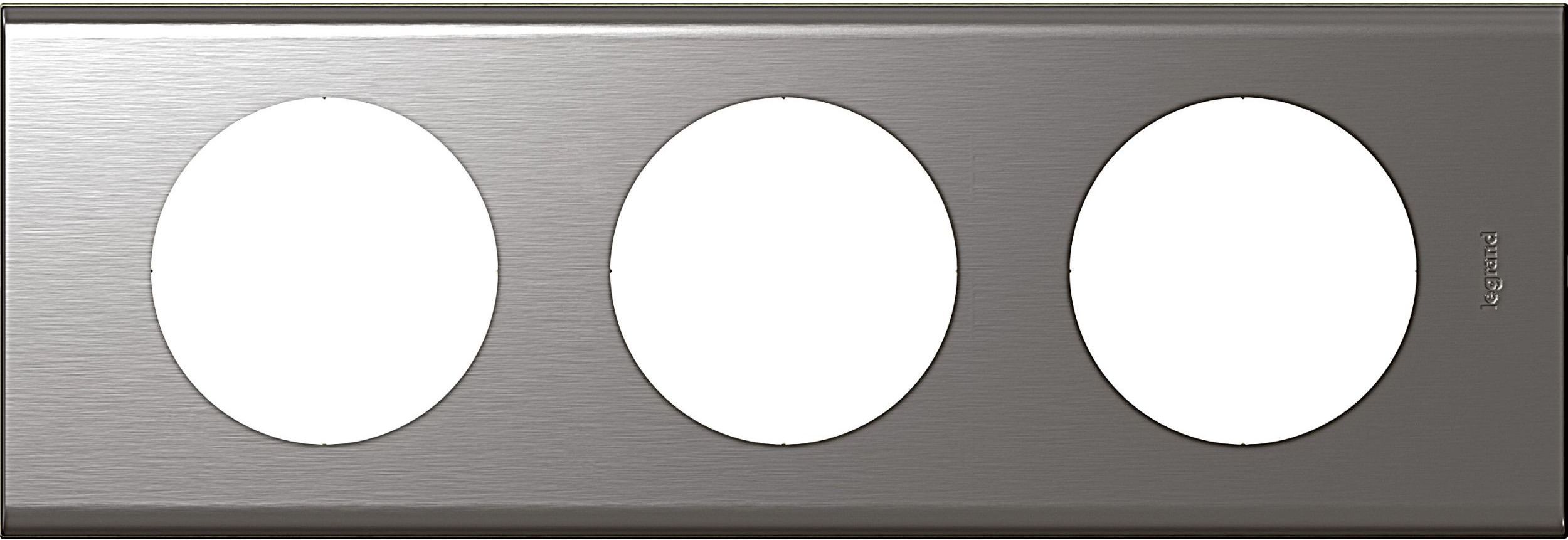 Legrand Ramka potrójna Materials stal szlachetna (069103)