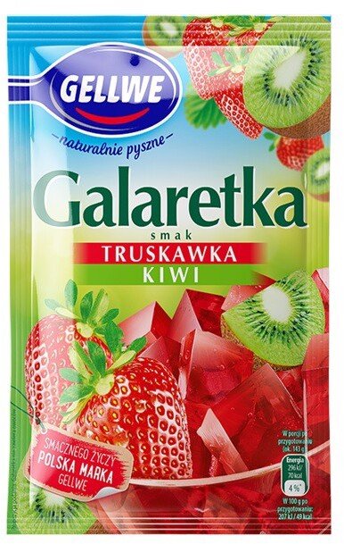 Gellwe Galaretka o smaku truskawka-kiwi 72 g