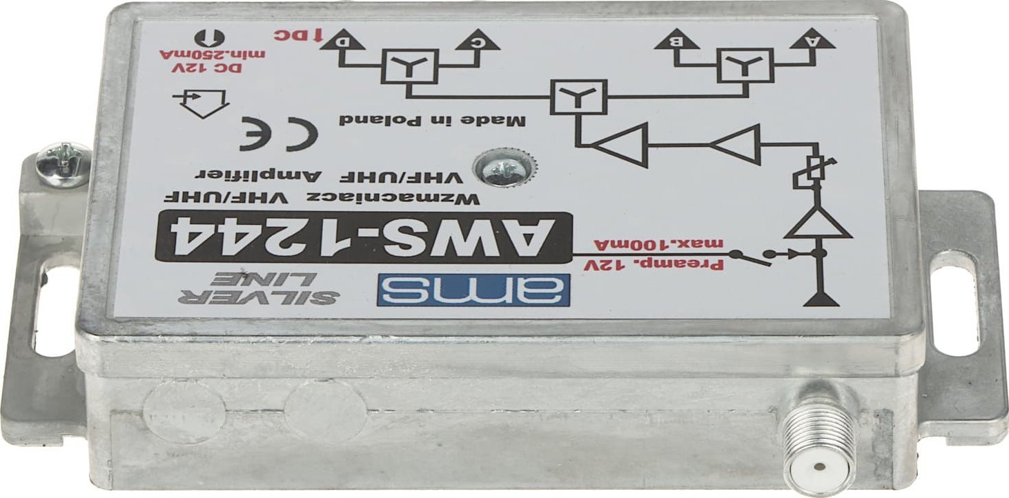 Wzmacniacz samochodowy AMS WZMACNIACZ ANTENOWY AWS-1244 AMS