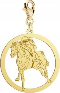 Radziszewska Jewellery Pozłacany Charms Dżokej DEDYKACJA GRATIS
