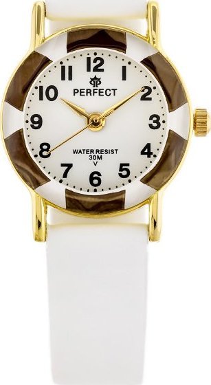 ZEGAREK DZIECIĘCY PERFECT L248 - KOMUNIJNY - biały (zp968g)