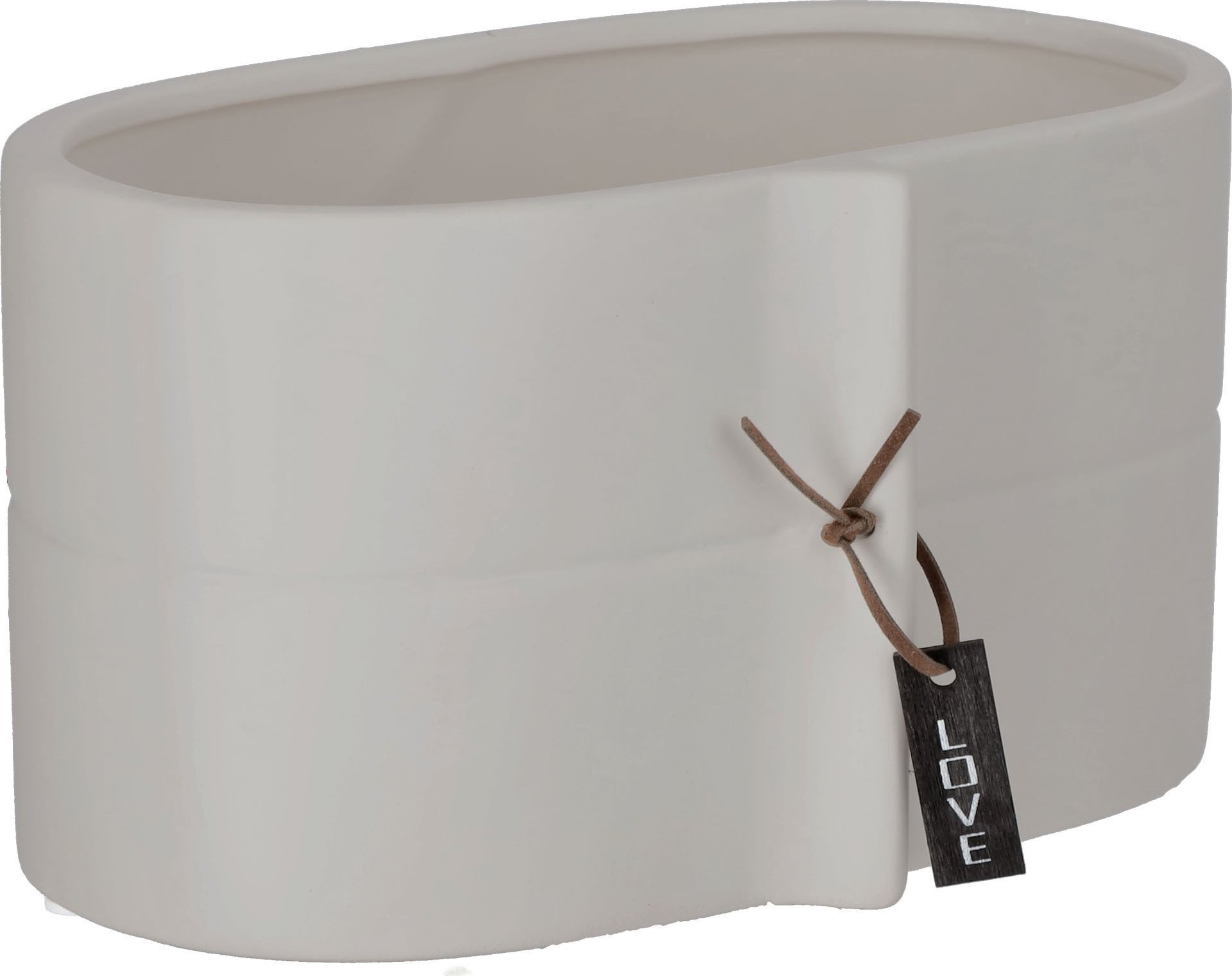 Kadax KADAX Doniczka Ceramiczna Osłonka 22x12cm Szara