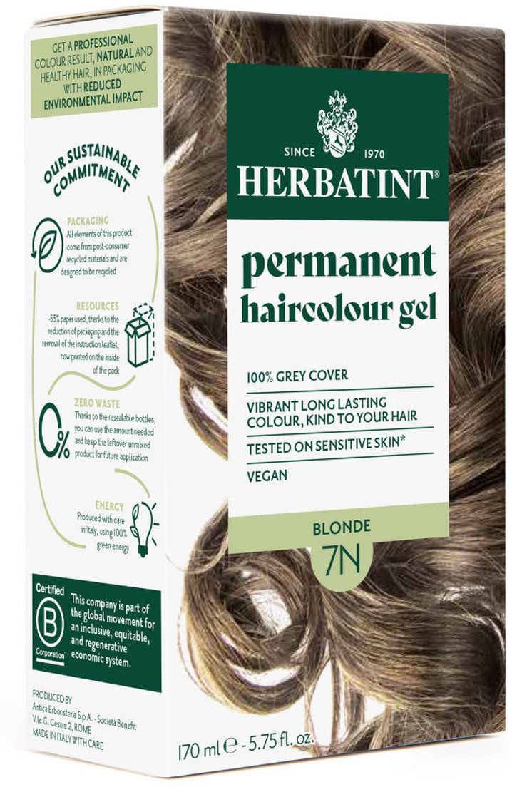 Herbatint Trwała Ziołowa farba do włosów 170ml Blond (7N)