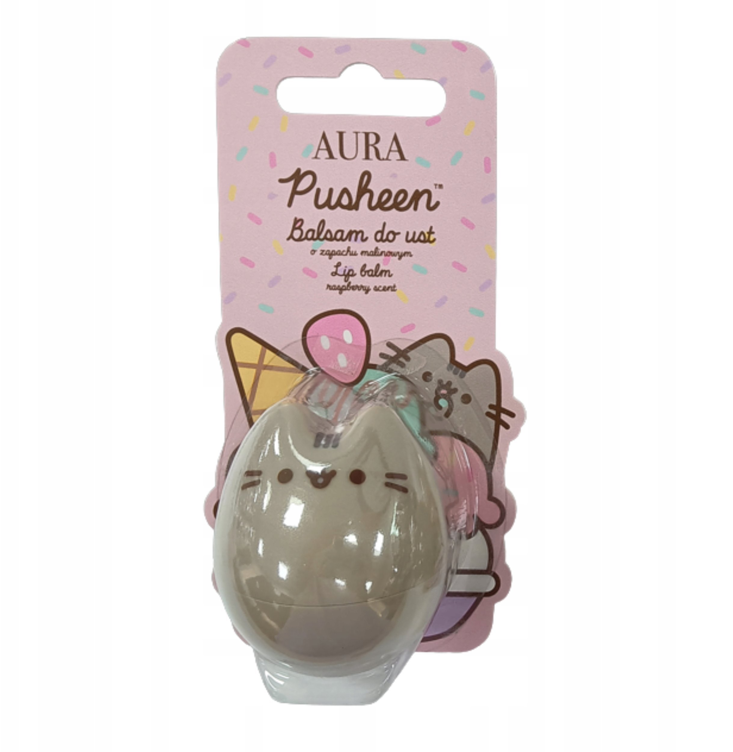 PUSHEEN_Lipbalm 3D balsam do ust Malinowy 6g