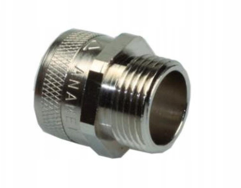 Dławik ANACONDA STRAIGHT FIXED FITTING IP54 PG48 MALE FOR FCD/FCE 50, NICKELPL. BRASS 2602480