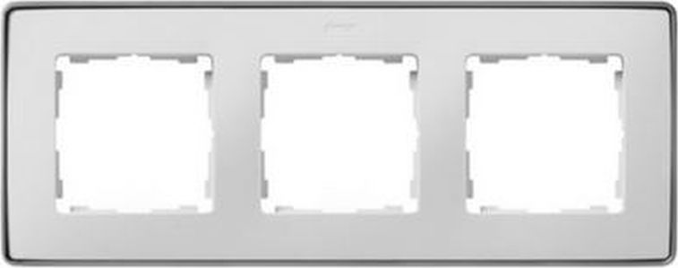 Kontakt-Simon Simon Detail 82 Ramka potrójna Detail SELECT-metal BIAŁA / podstawa Aluminium 8201630-243 - 8201630-243
